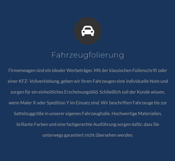 Fahrzeugfolierung für 72135 Dettenhausen